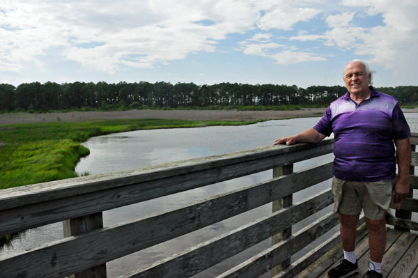 Lee Duquette at the viewing tower